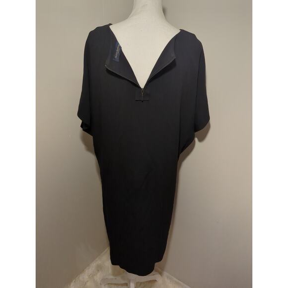 Piazza Sempione plain black minimalist classic dress - Picture 6 of 10